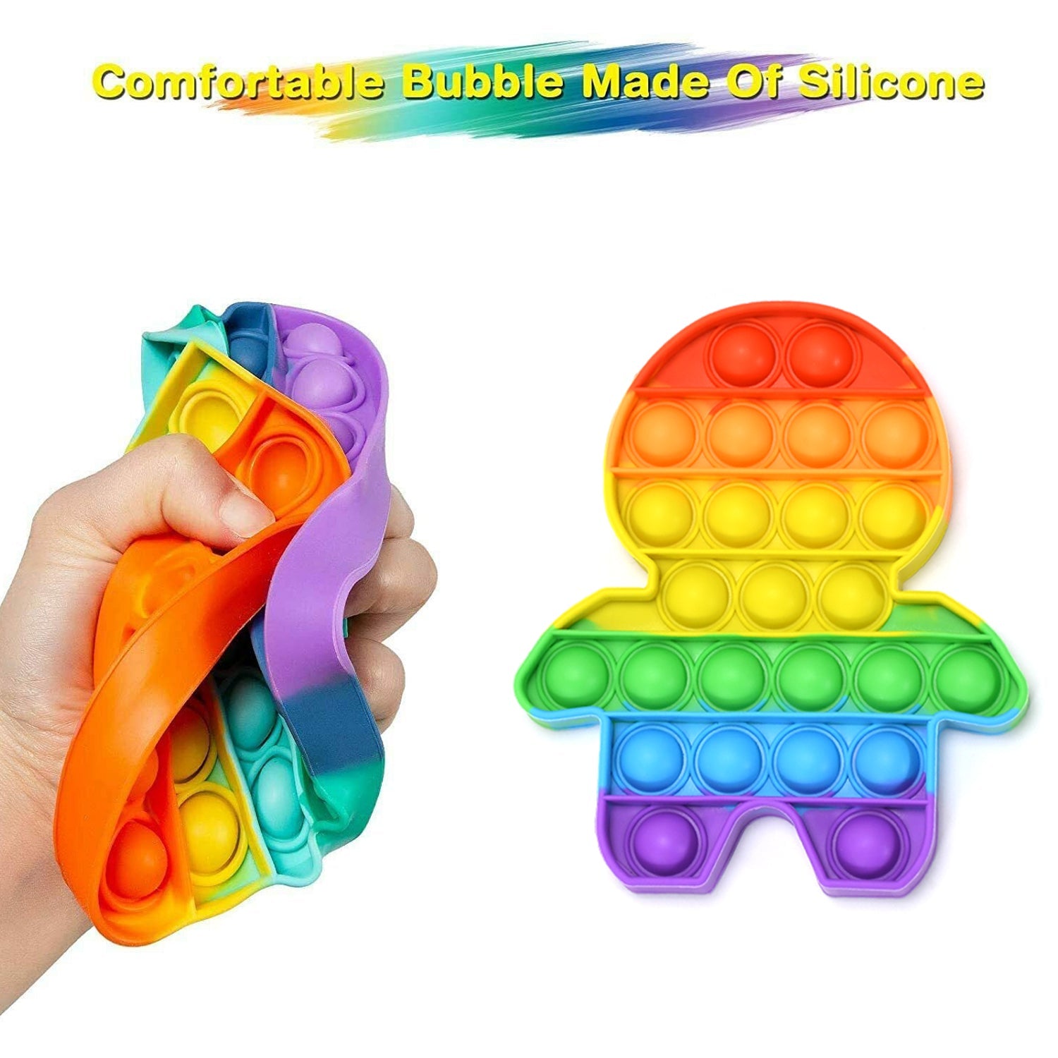 4477 Human Pop It Fidget Push Pop Bubble Fidget Sensory Silicone Stress Relief Sensory Toy for Kids and Adults 4477 Human Pop It Fidget Push Pop Bubble Fidget Sensory Silicone Stress Relief Sensory Toy for Kids and Adults